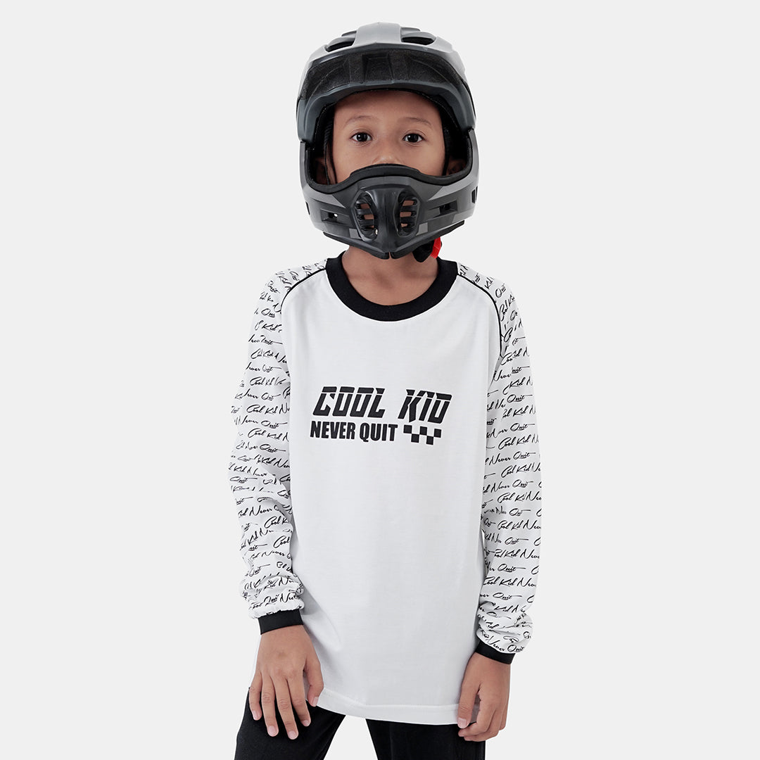 Cool Kid Never Quit - Raglan Cut