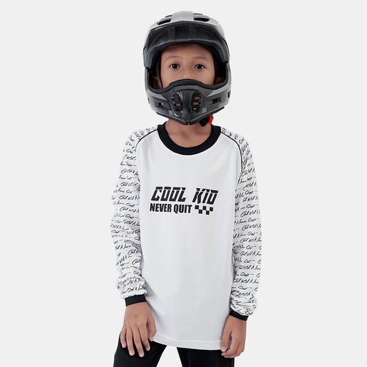 Cool Kid Never Quit - Raglan Cut